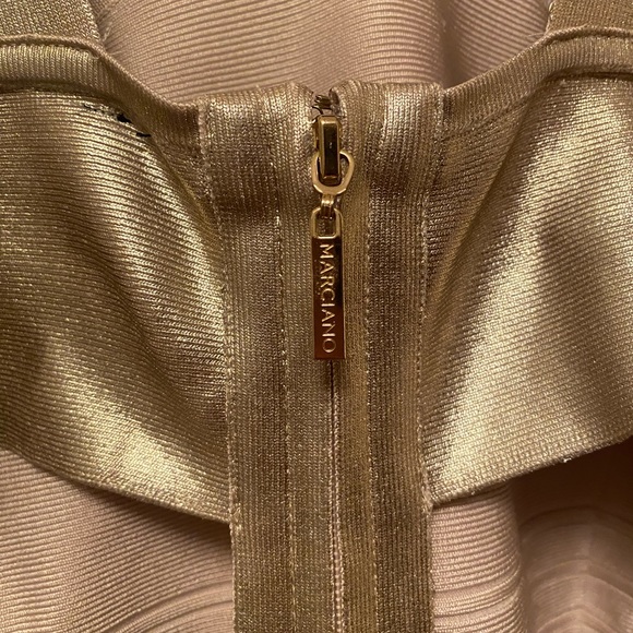 Gold Bandage Dress - Picture 6 of 8